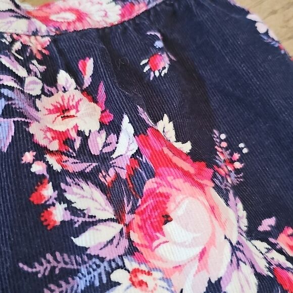 Floral Navy Corduroy Skirt Size 5 Baby Gap - Picture 2 of 10